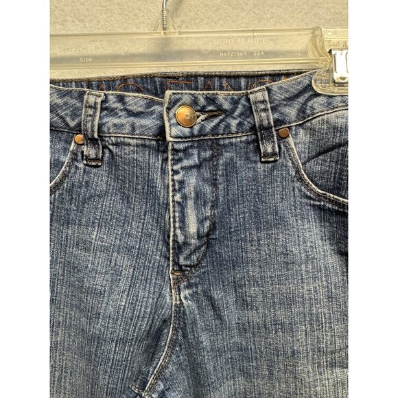 Jag Jeans Mid Rise Boot Leg Denim Womens Size 10 Blue Cotton Blend - Picture 2 of 12